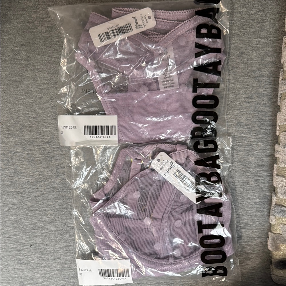 Lavender Bootay Bag lingerie NWT